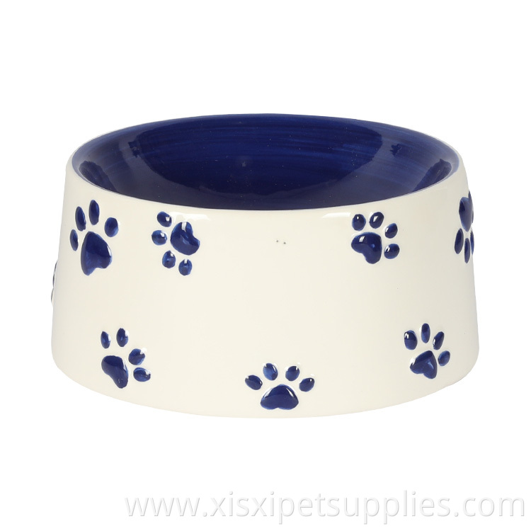 Customizable Pet Products Logo Custom Pet Ceramic Dog Bowl